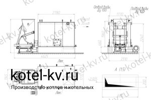Чертеж котла КВм-1.25 с ТШПМ